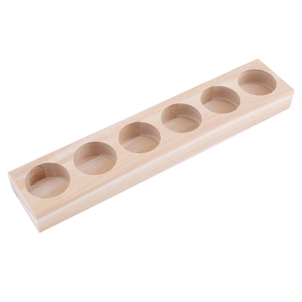 Handmade Wood Essential Oils Perfume Display Organizer Rack Holder Stand