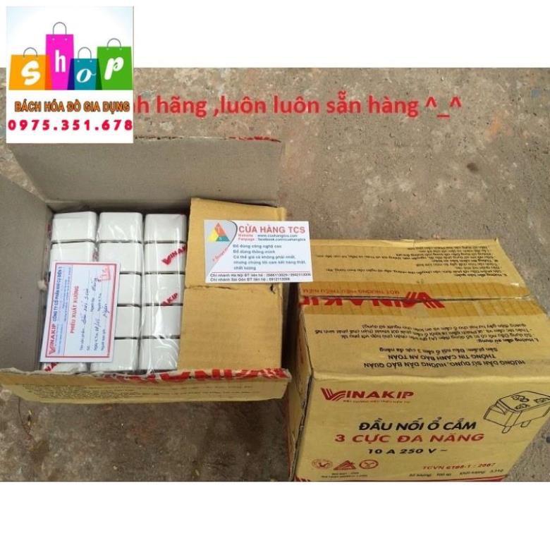 Phích cắm chuyển 3 chấu sang 2 chấu màu trắng