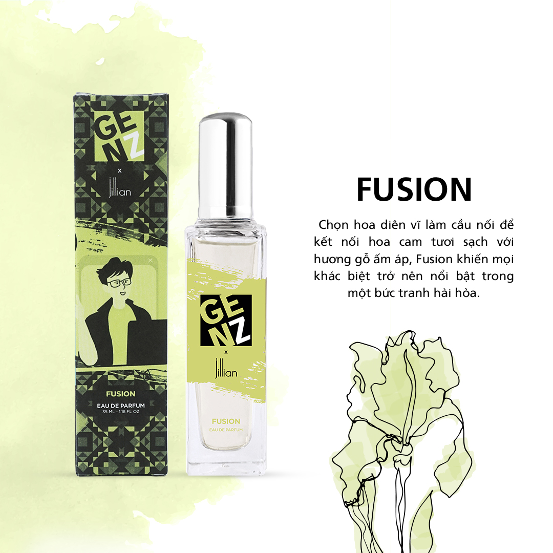 Nước hoa nam GenZ x Jillian: Fusion (EDP) 35ml