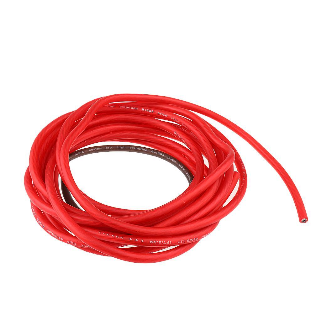 Car Audio Speaker Cable Wire Wiring 8GA Amplifier Subwoofer Installation Set