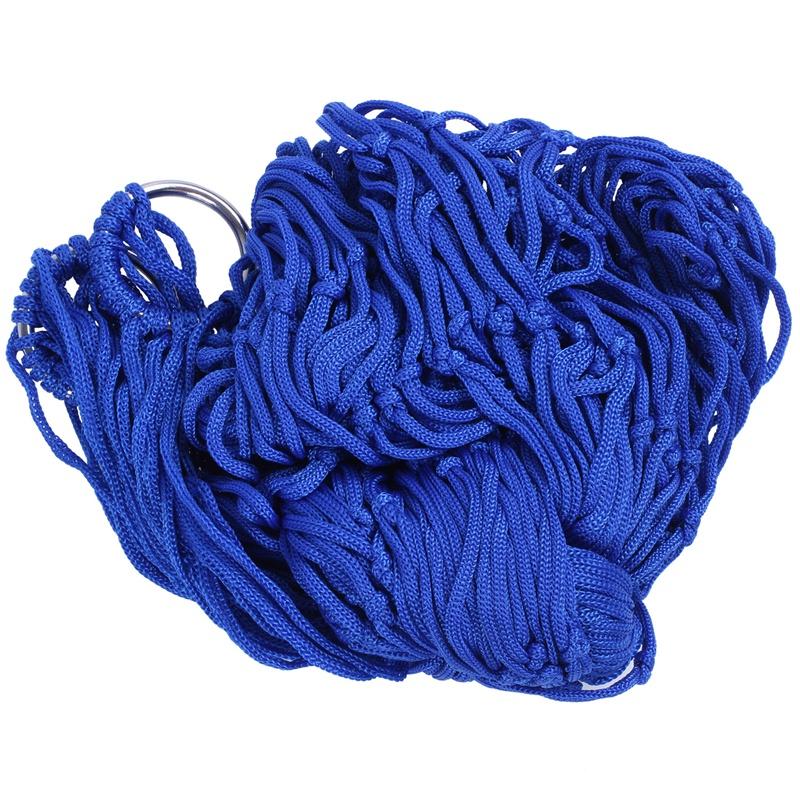 Màu Xanh Mới Nylon Võng Treo Lưới Ngủ Giường Xoay Cắm Trại Du Lịch