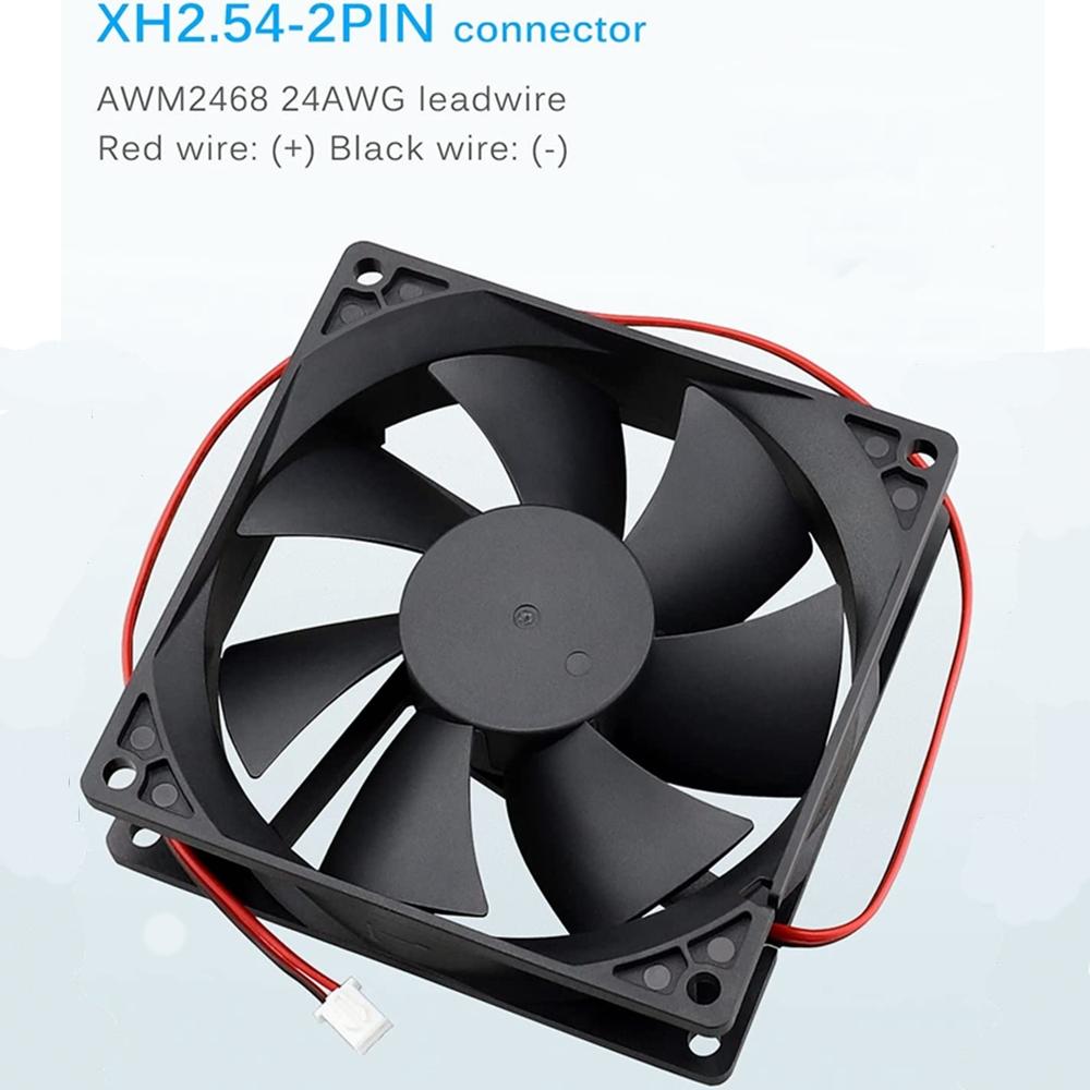 92mm x 92mm x 25mm 12V 24V 2pin DC Quạt làm mát không chổi than 9225 máy tính máy tính máy tính