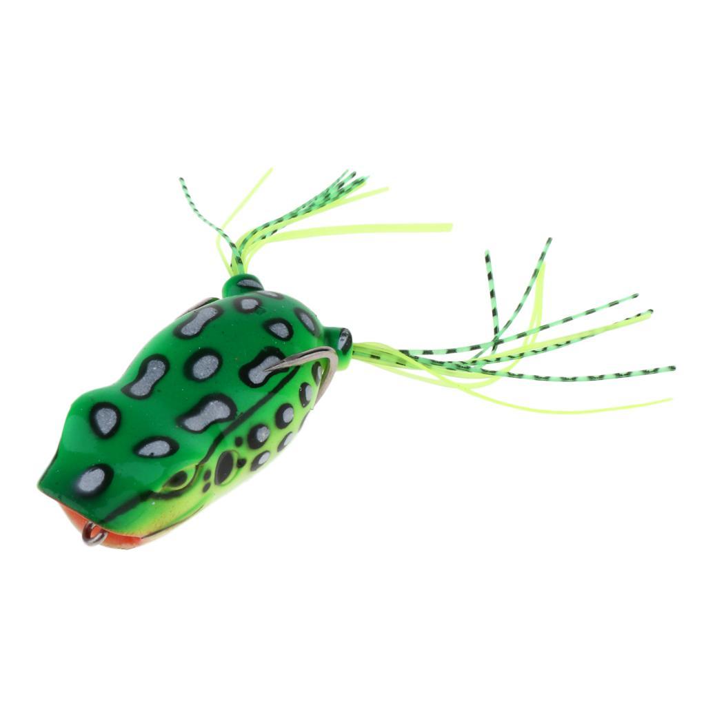 5.5cm Lifelike Topwater Frog Fishing Lure Hook Bait