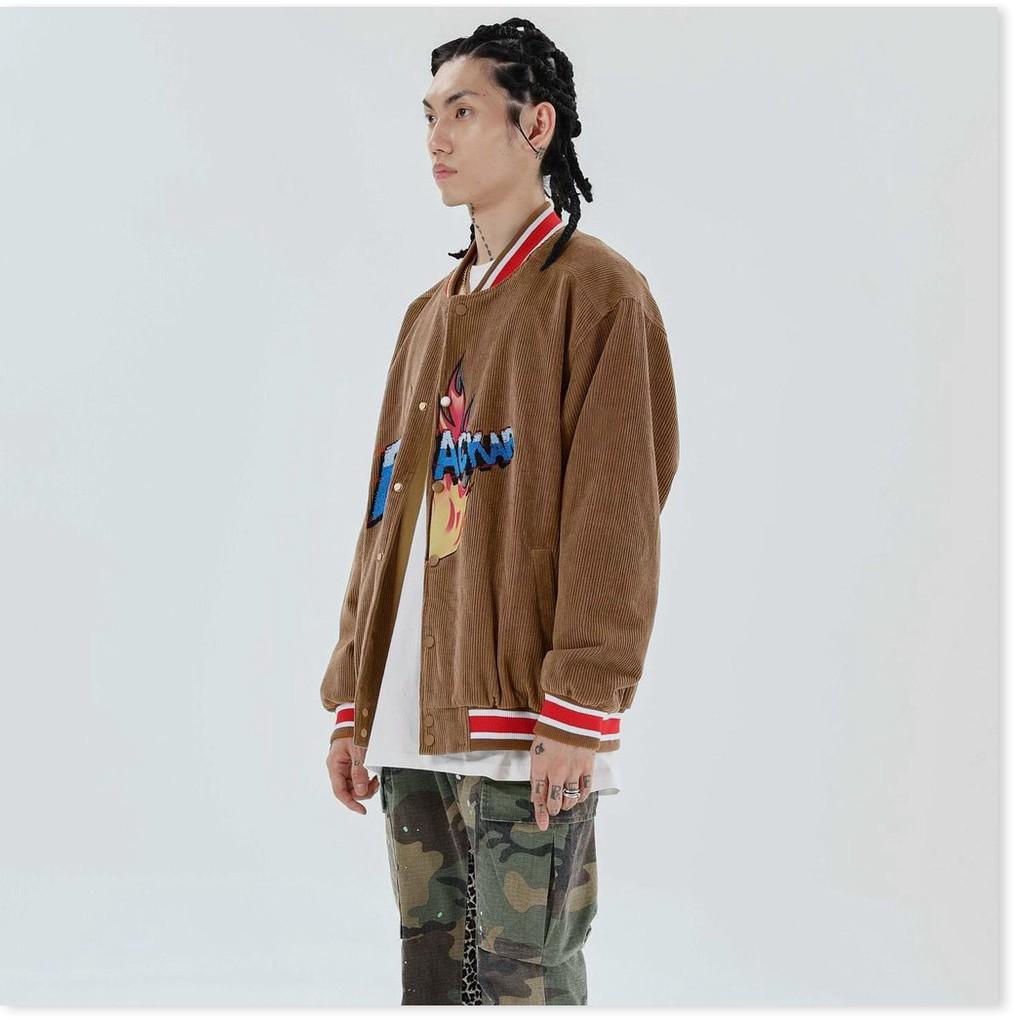 ÁO KHOÁC NHUNG BOMBER UNISEX