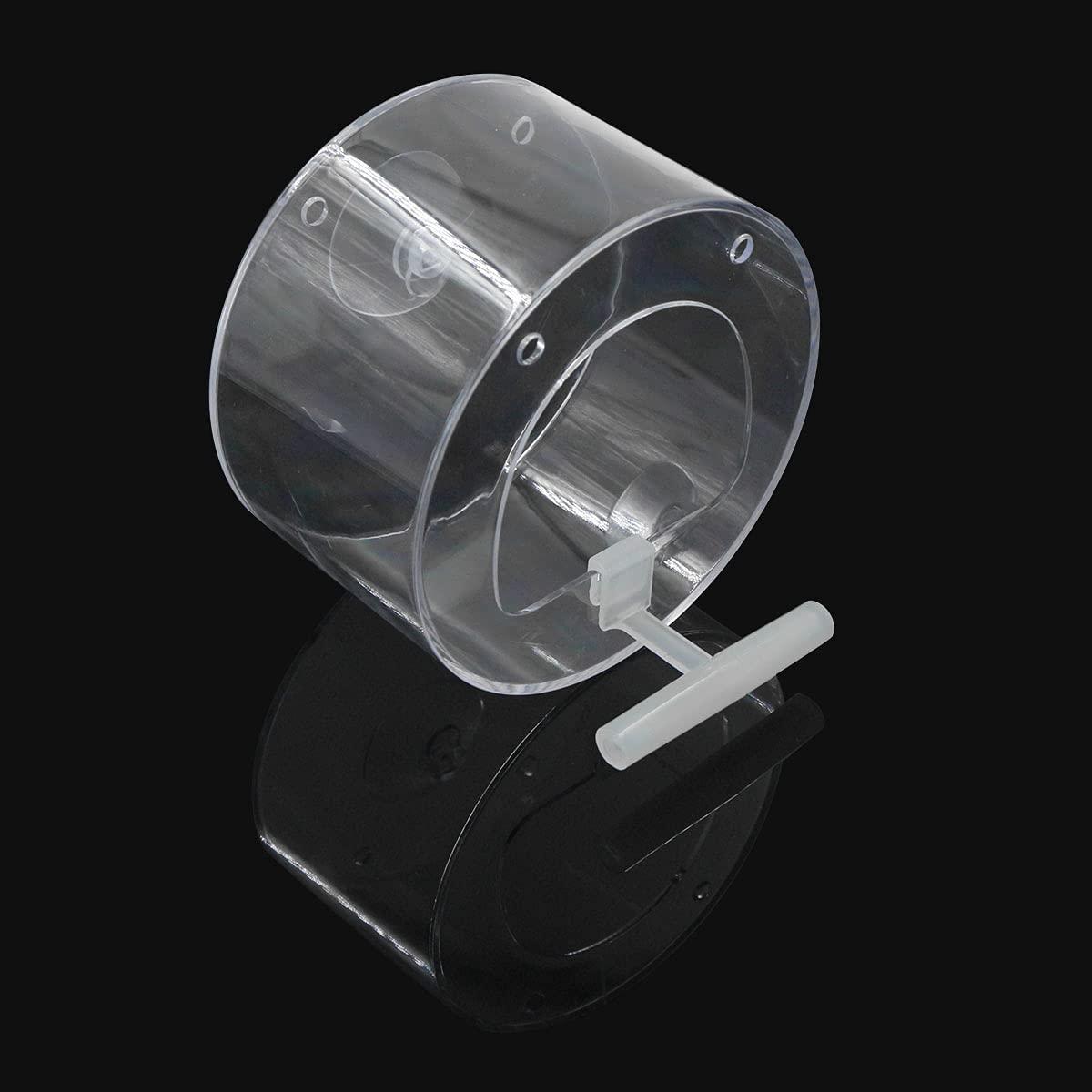 Máng Treo Hình Tròn Cho Chim Ăn, Có Thể Treo Ngoài Trời, Ban Công, Sân Vườn, Ban Công, Acrylic, 12.7 x 7.5 x 12.7 cm, 1 Mảnh