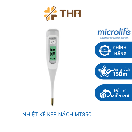 Nhiệt kế Điện tử KẸP NÁCH Microlife MT850 (8 giây) đầu dẻo đo thân nhiệt, môi trường - CHÍNH HÃNG