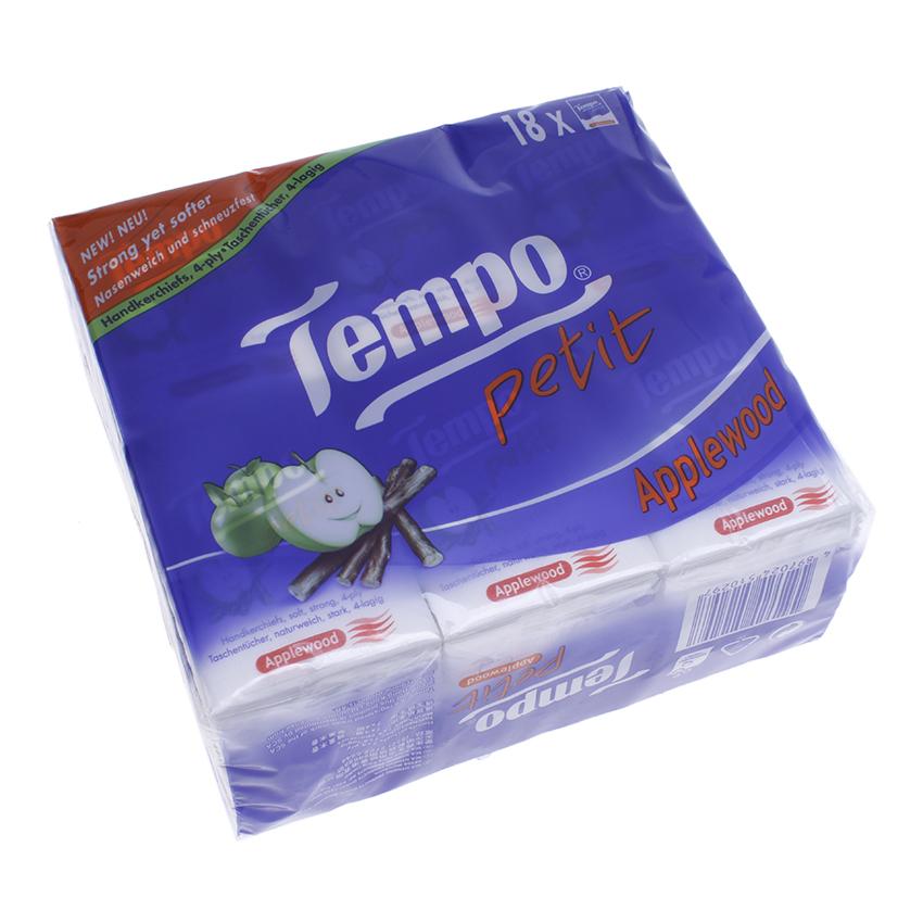 Lốc khăn giấy cao cấp Tempo Petit Icy Menthol 18 gói