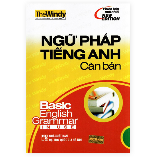 NGỮ PHÁP TIẾNG ANH CĂN BẢN 1 MÀU VÀNG (tặng bút thú siêu dễ thương)