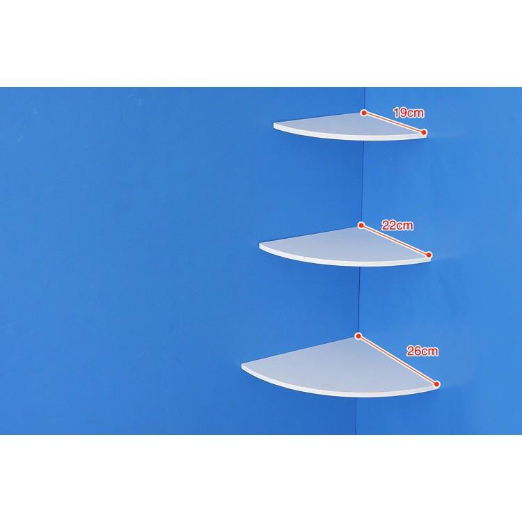 Kệ Góc Treo Tường 3 Tầng Kiểu Mới Dễ Dàng Lắp Đặt - Không Sợ Thấm Nước.