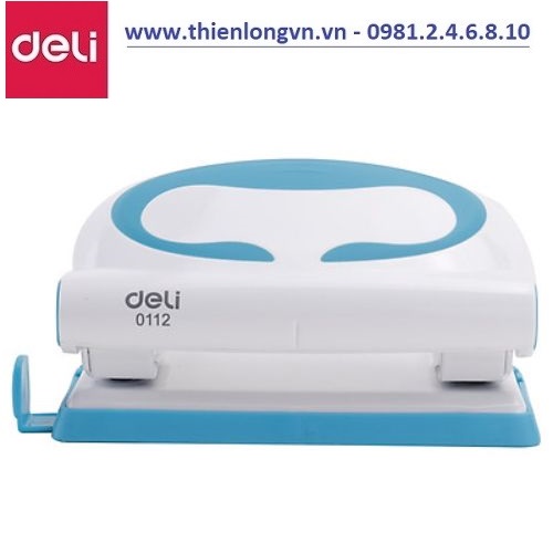 Máy đục lỗ Deli - E0112 xanh biển - 10 tờ