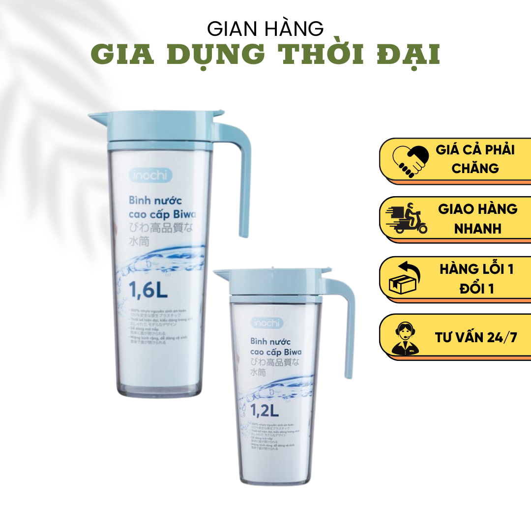 Bình đựng nước -Biwa INOCHI An toàn cho sức khoẻ với khả năng kháng khuẩn