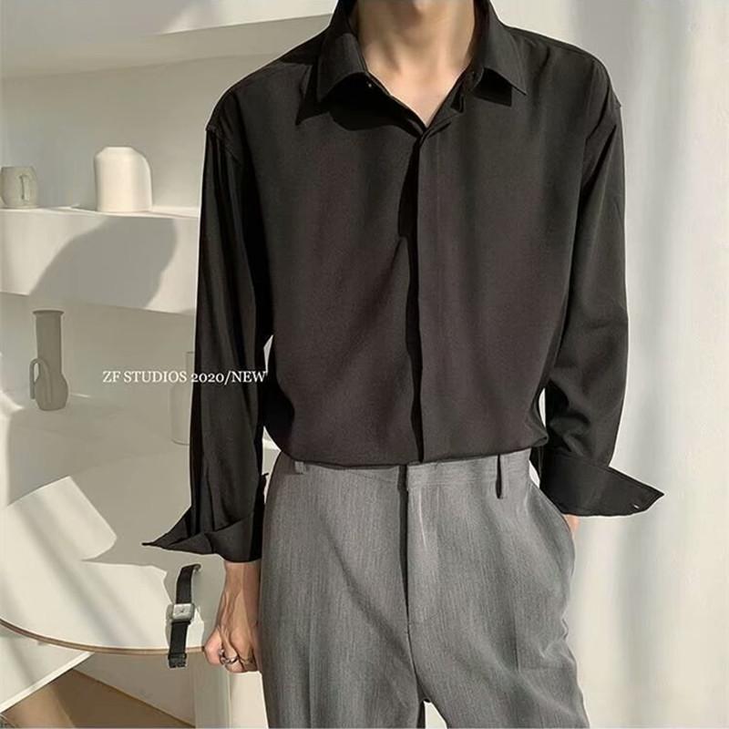 Áo Sơ Mi Nam Tay Dài Thời Trang Hàn Quốc Size M-2Xl