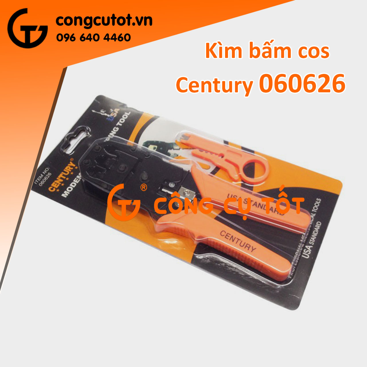 Kìm bấm cos mạng và điện thoại Century 060626