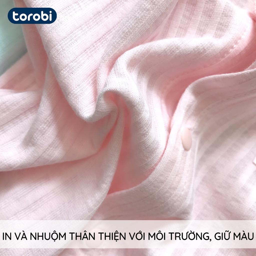 Bộ Bodysuit Dài Tay Cho Bé Siêu Thoáng Khí, Thấm Hút Mồ Hôi, Siêu Nhẹ | 1-12 Tháng | Torobi