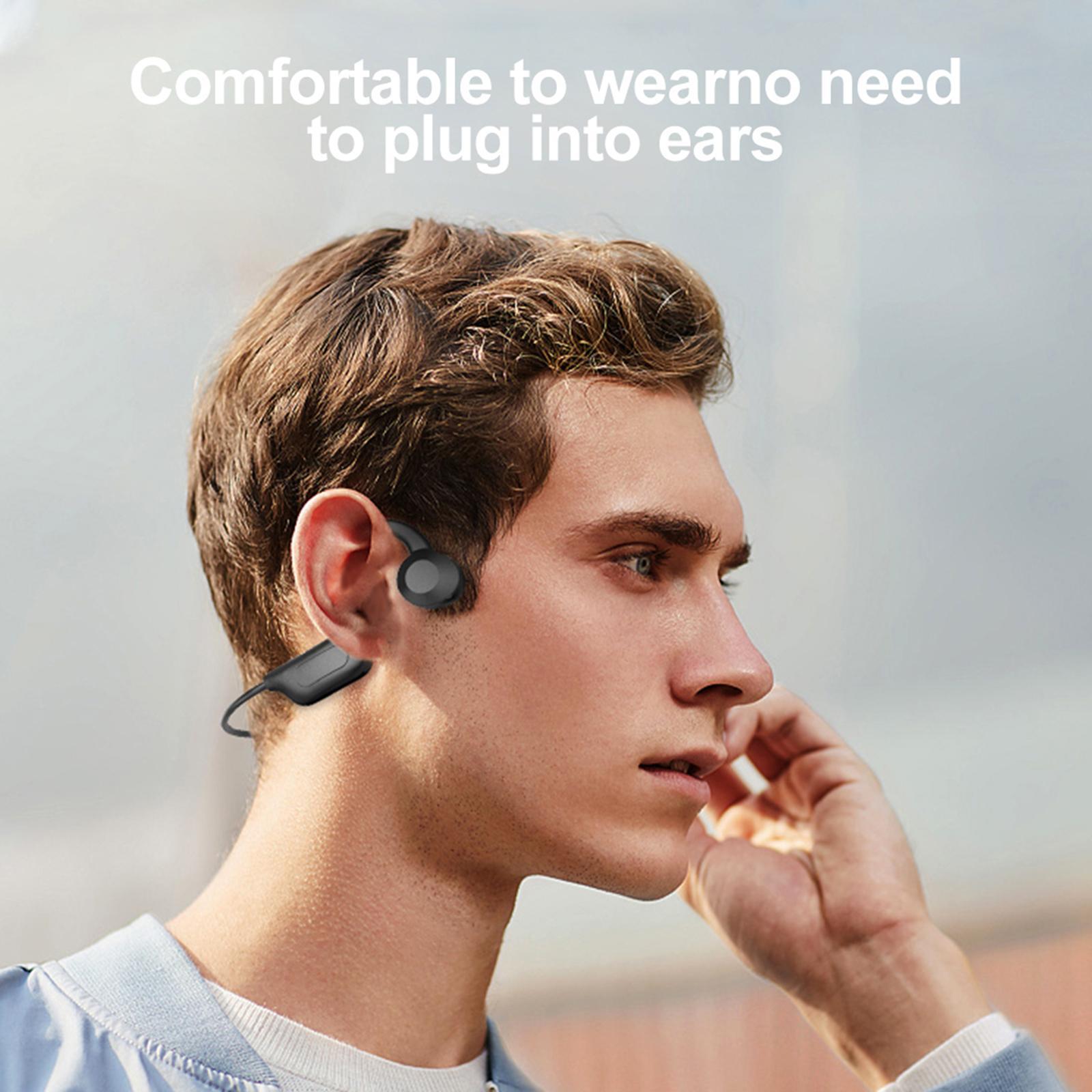 Bone Conduction Headphones Bluetooth 5.1 Waterproof for Running Sports