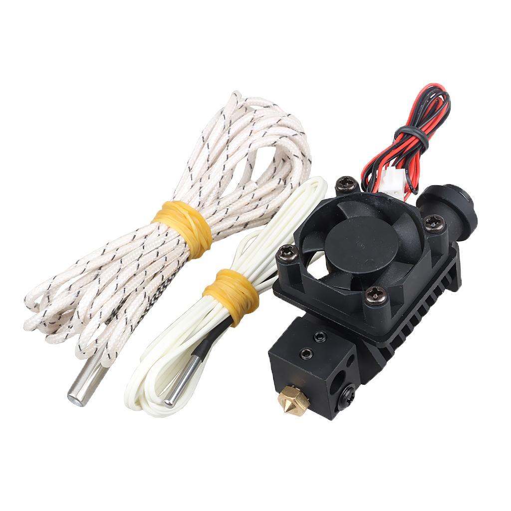 3D Printer Parts V6 Hexagon Straight Through Throat Hot End Extruder Kit