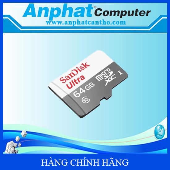 Thẻ nhớ SanDisk Ultra microSDXC UHS-I 64GB 100MB/s Class 10 - Hàng chính hãng