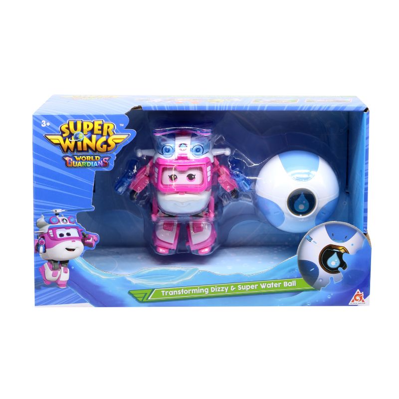 Đồ Chơi SUPERWINGS Robot Biến Hình Siêu Vệ Binh Dizzy Lốc Xoáy Và Quả Bóng Sức Mạnh Nước YW760964