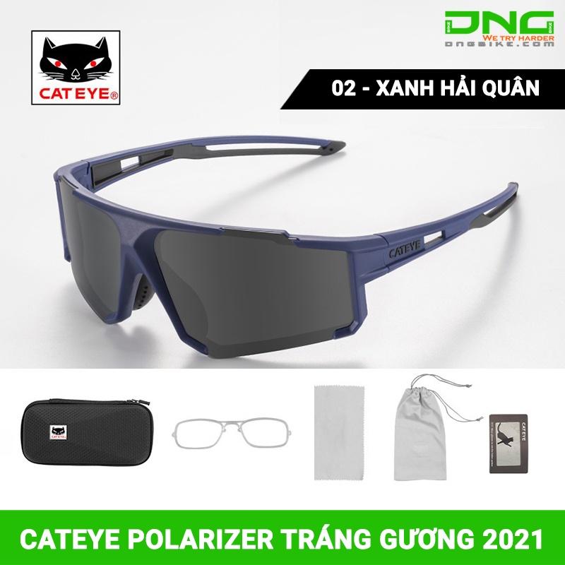 Kính xe đạp thể thao CATEYE POLARIZER tráng gương 2021