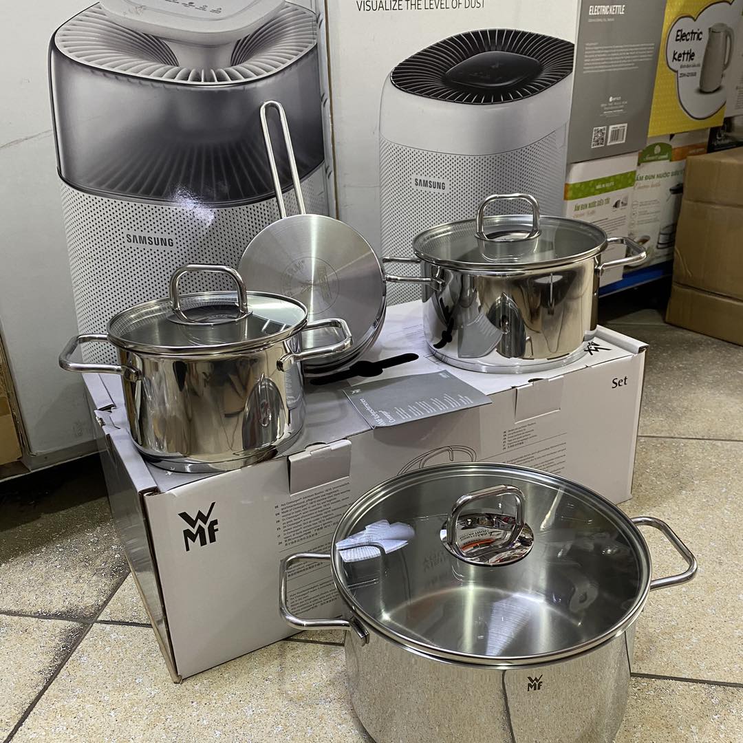 Bộ nồi WMF Inspiration 7 món Inox 18/10 cao cấp hàng Đức