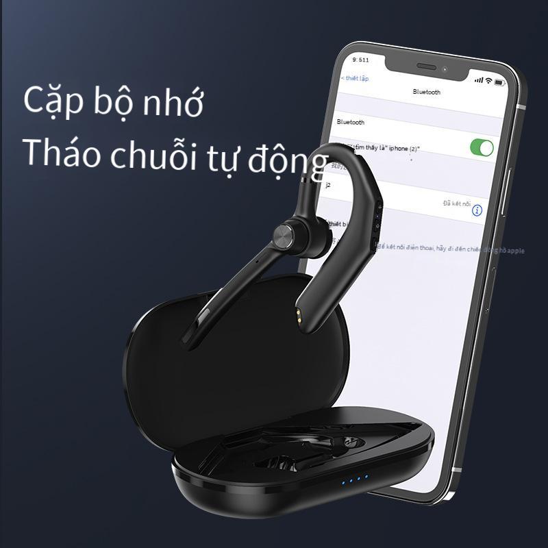 Phong cách mới nhất J2 Bluetooth 5.0 dành cho doanh nhân móc tai đơn thể thao giảm tiếng ồn thời lượng pin siêu dài Tai nghe Bluetooth TWS