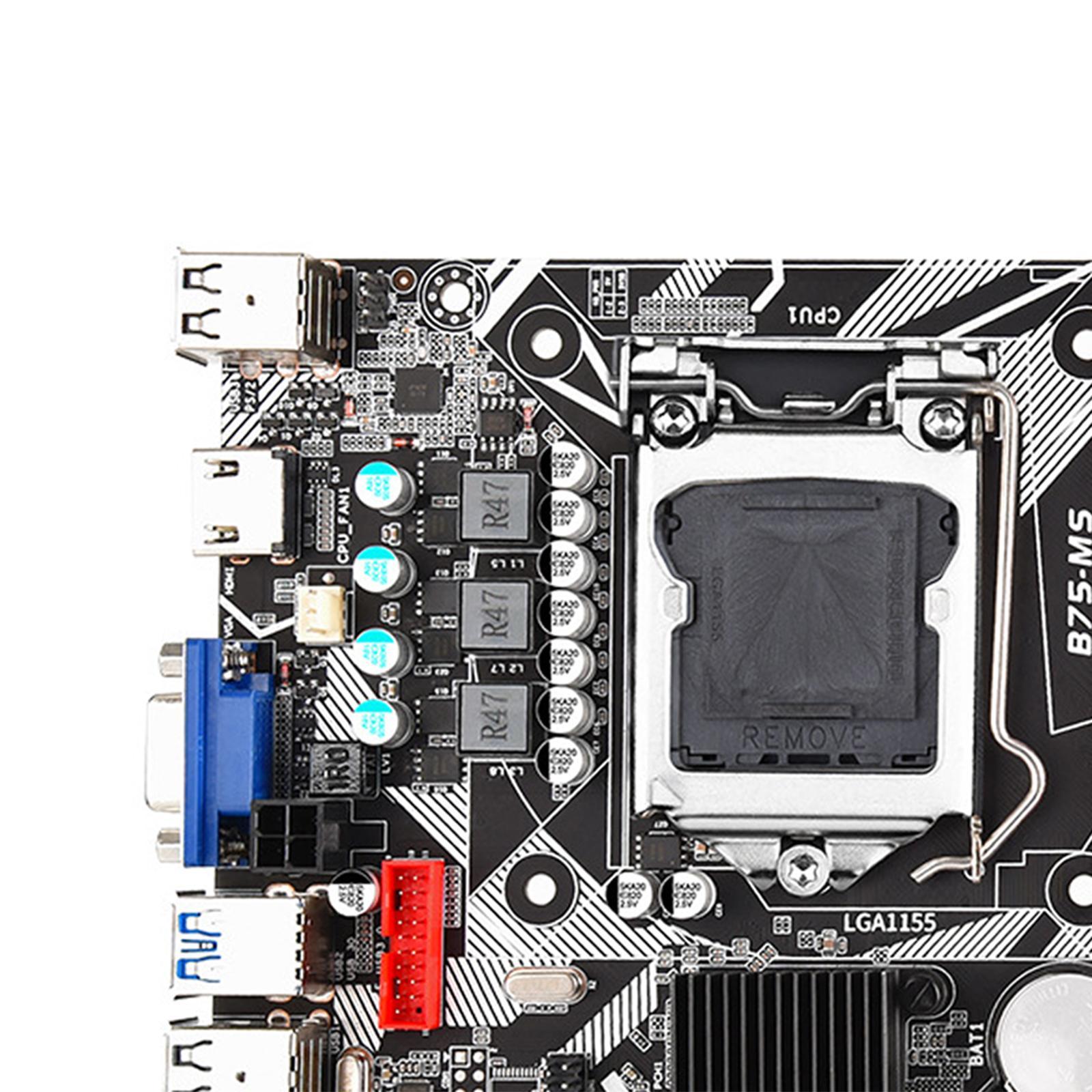 B75 Computer Motherboards Mainboard 3*SATA2.0 2*DDR3 USB3.0 SATA3.0 16GB Support  M.2 WiFi M.2 Universal Laptop Motherboard LGA 1155