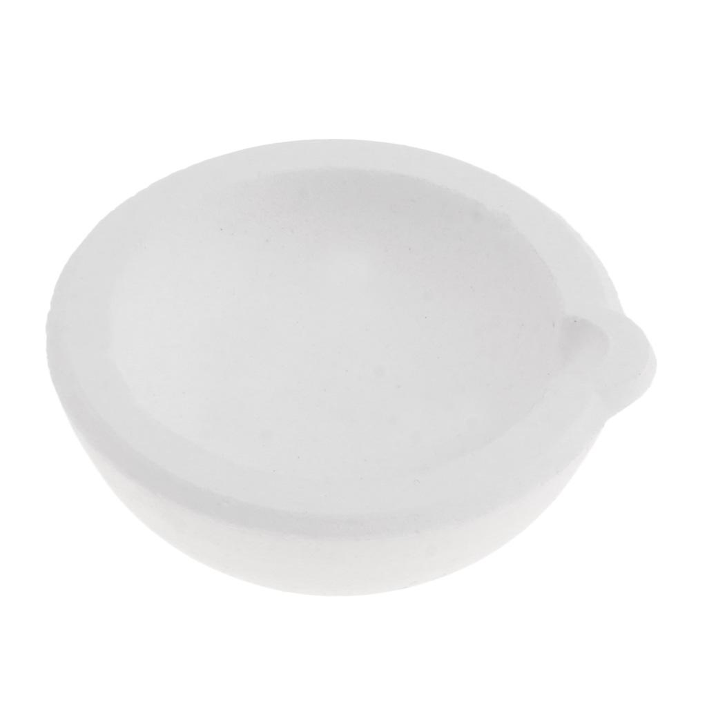Quartz Silica Melting Crucible Dish Pot Cup for Gold Silver 100g 4.5x1.7cm