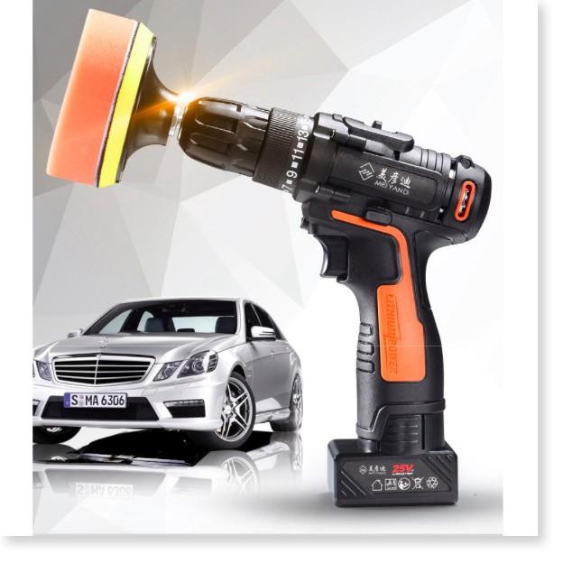 Máy đánh bóng khoan tường vặn ốc vít không dây 25v Đa Năng CAR POLISHER