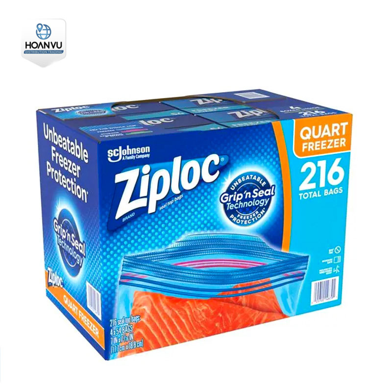 Túi Ziploc Double Quart Freezer Unbeatable 216 túi