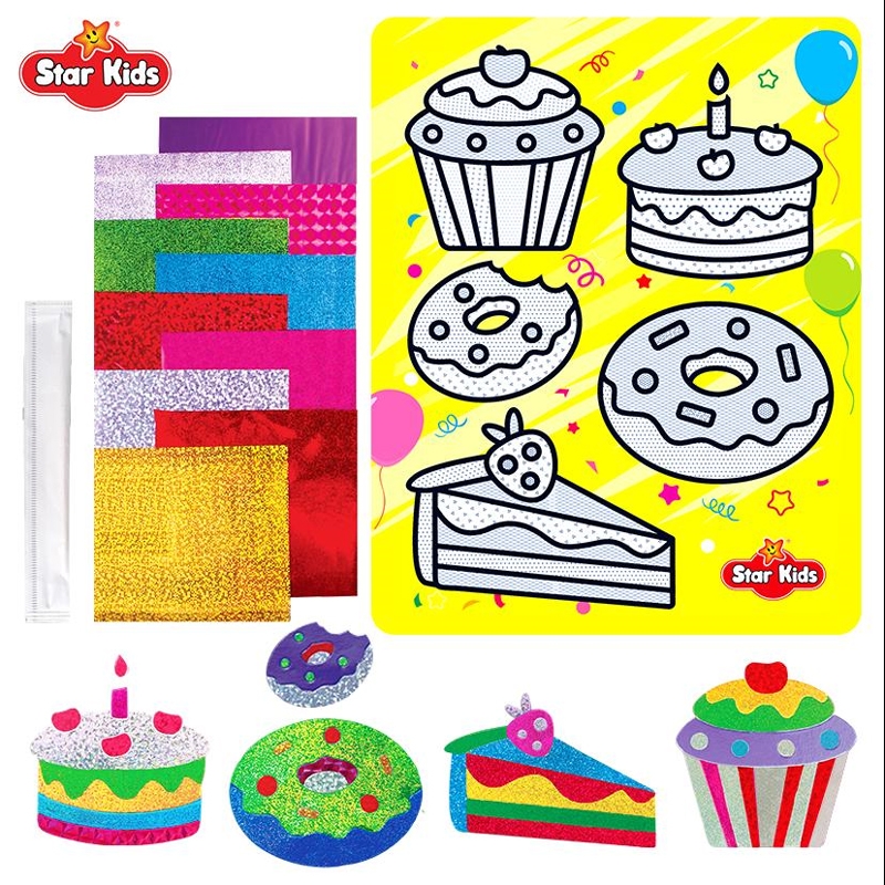 Bộ Tranh Dán Màu Thế Giới Bánh Ngọt STAR KIDS