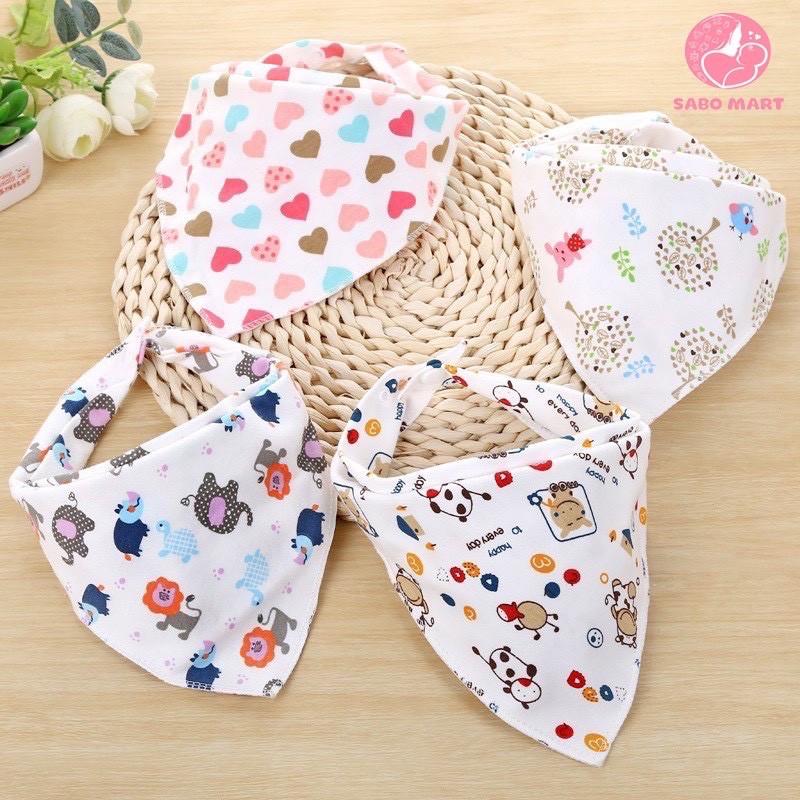 SET 10 YẾM COTTON LOẠI ĐẸP CHO BÉ TRAI-BÉ GÁI HOẠ TIẾT ĐẸP