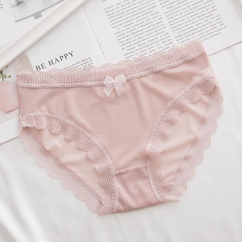 Set 5 quần lót ren lưới nữ kháng khuẩn sexy QLN10