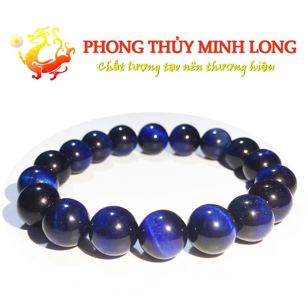 Vòng tay đá mắt hổ Xanh Dương chất lượng 5A hợp mệnh Thủy và Mộc
