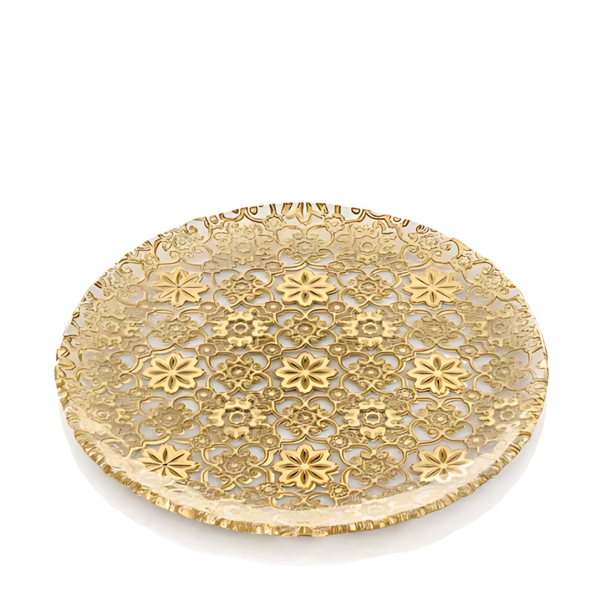Đĩa IVV Arabesque Gold Leaf 37cm Hàng chính hãng