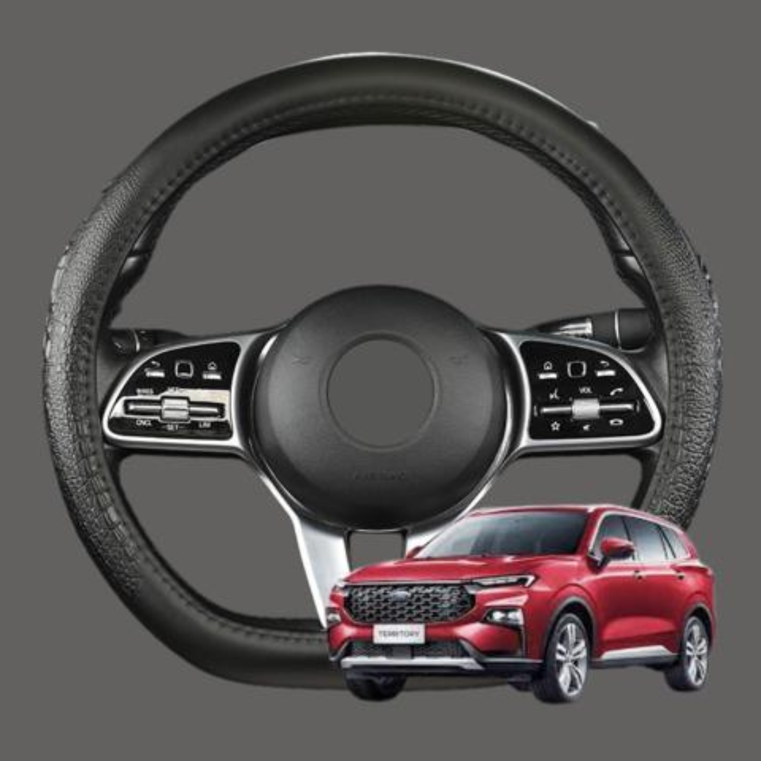 Bọc Vô Lăng ô tô FORD TERRITORY Dcut | Da Thật Khâu Tay Cao Cấp - Mã BLAGO