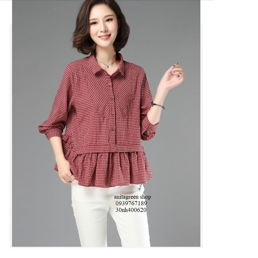 Nh400620-SƠ MI NỮ SỌC BABY DOLL