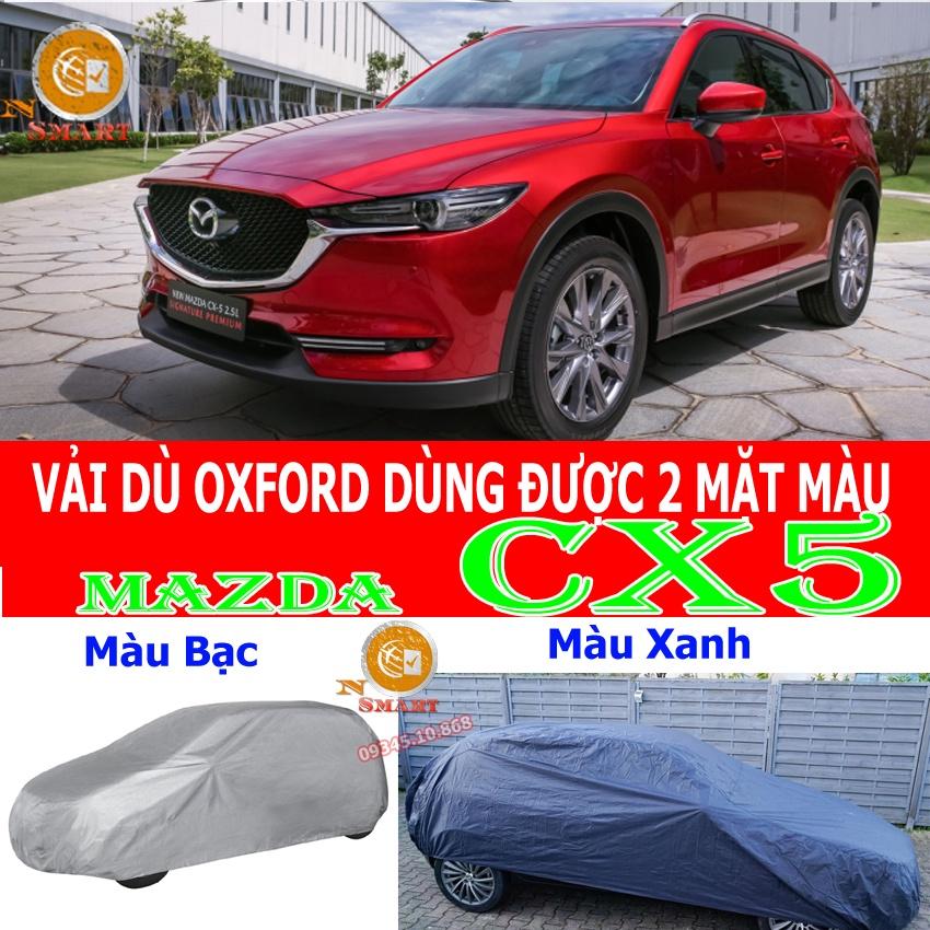 Áo Trùm Xe Hơi Mazda CX5 Dùng Được Cả 2 Mặt Màu Vải Dù OXFORD Siêu Bền