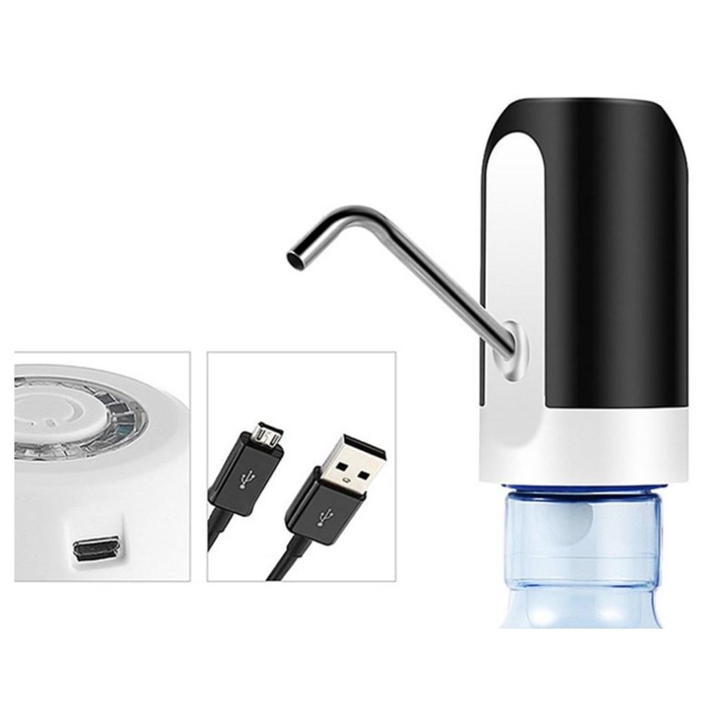 Vòi Bơm Hút Nước Tự Động Thông Minh Cho Bình Chai Đóng Sẵn, Có Tích Điện, Sạc Cổng USB - GD112