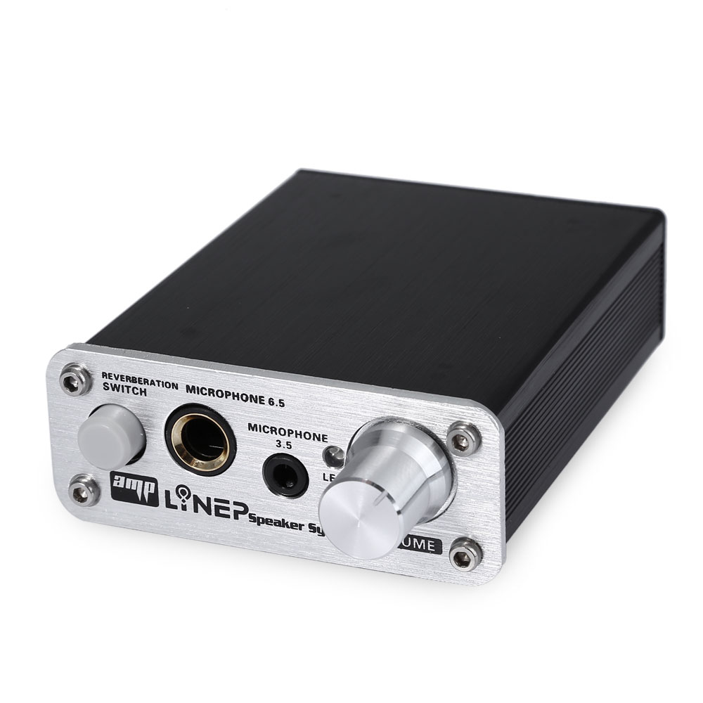Mua A907 Microphone Sound Amplifier Mini Mic Audio Amplifier Mic Reverberation 2 Channel For Karaoke Dynamic Microphone