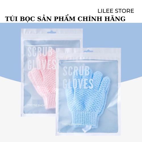 1 Đôi Găng tay tắm cao cấp tẩy tế bào chết body hiệu quả, mờ thâm, làm da mịn và trắng sáng lên 12x19cm