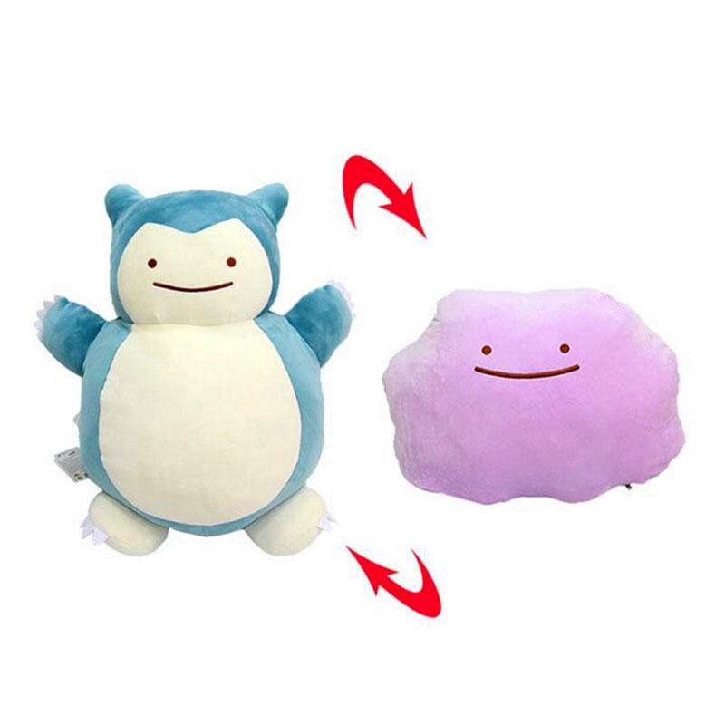 Đồ chơi thú nhồi bông thám tử Pikachu Pokemon Pikachu Bulbasaur Ditto Metamon 4-8