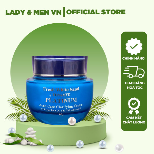 Kem dưỡng Tenamyd Platinum Acne Care Clarifying Cream 60g dành cho da mụn - Hàng chính hãng - Lady &amp; Men Viet Nam