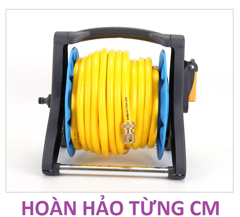 Khung lô cuốn ống nước, Bộ cuộn ống tưới, khung lô cuốn dây tưới AK-9812, Cuốn từ 10 mét đến 25 mét ống phi 16 đến phi 20.