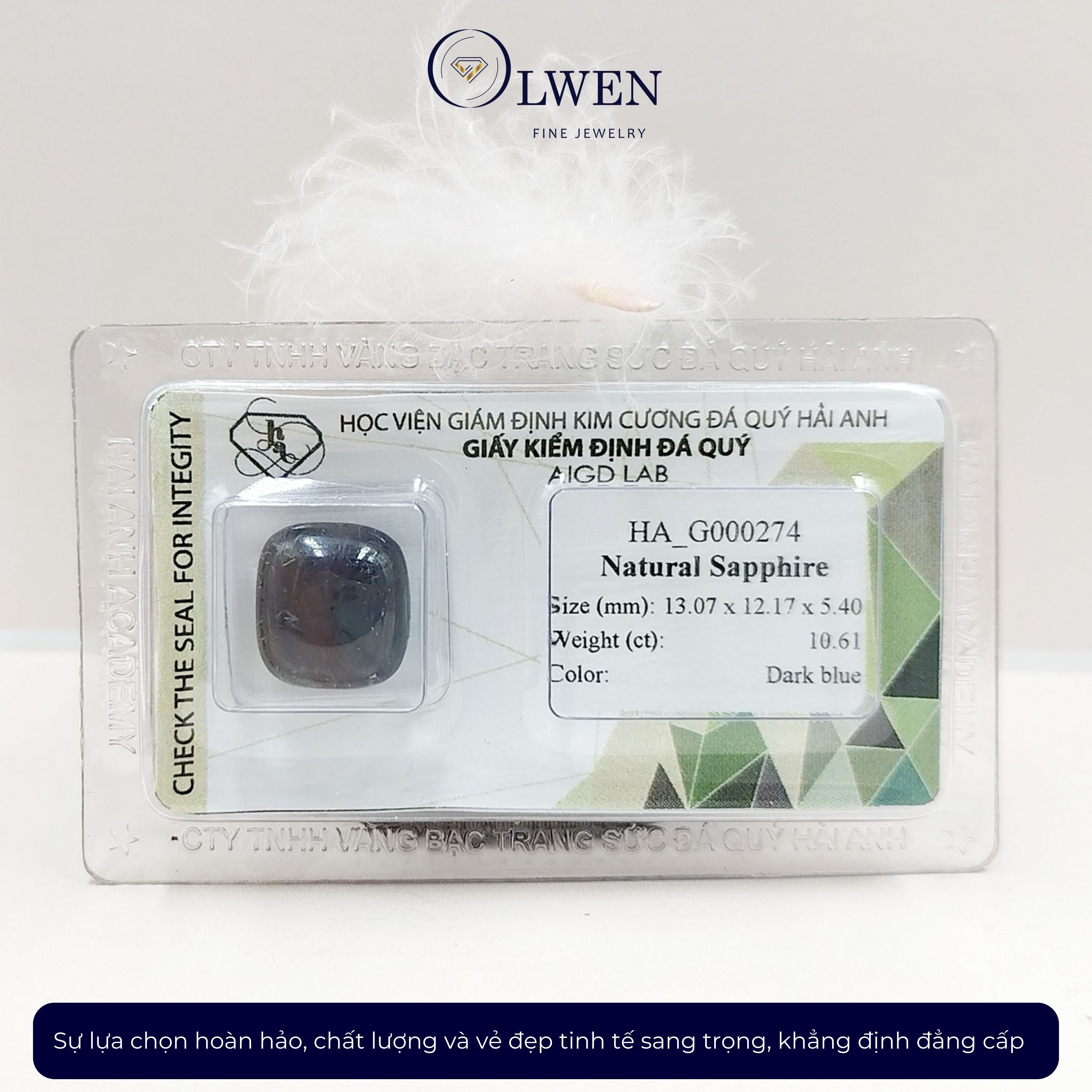 Viên đá Sapphire thiên nhiên HA-G000274
