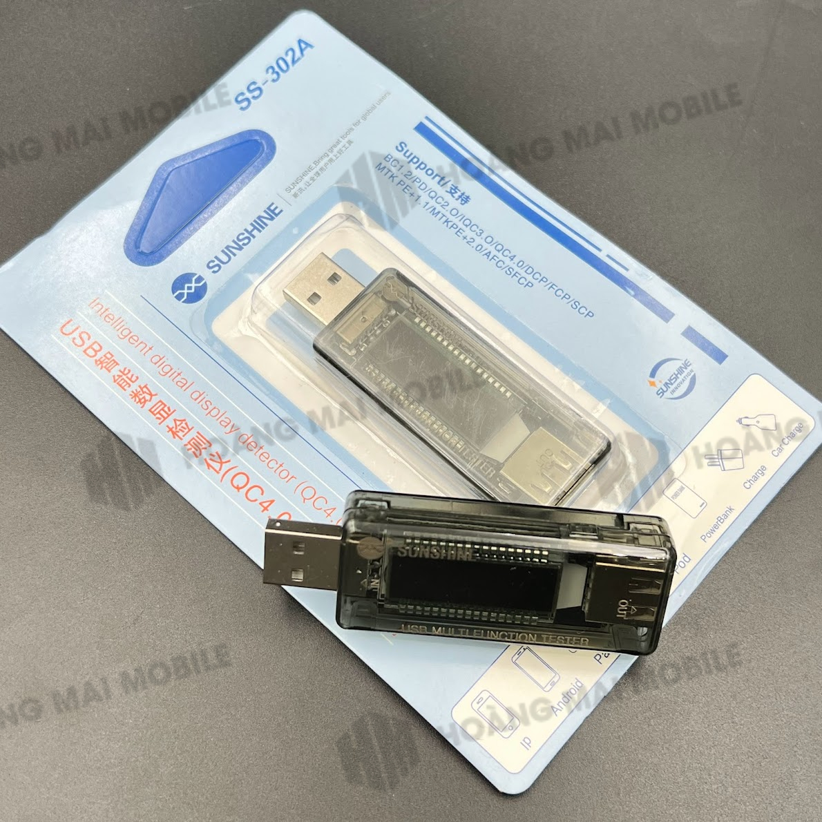 Thiết bị kiểm tra dòng sạc và điện áp cổng USB Sunshine SS-302A