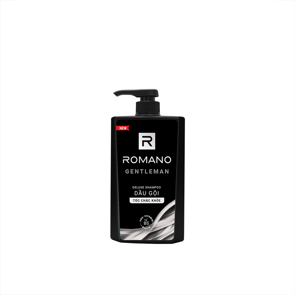 Dầu gội cho nam Romano Gentleman cho tóc chắc khỏe chai 650ml