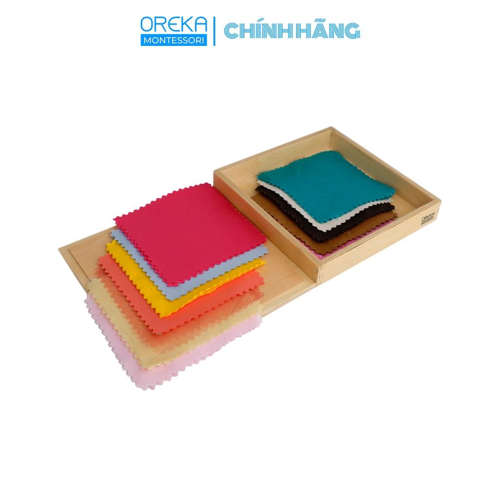 Đồ chơi trẻ em Oreka Montessori Hộp phân biệt Cấu trúc vải số 1 - 0320200