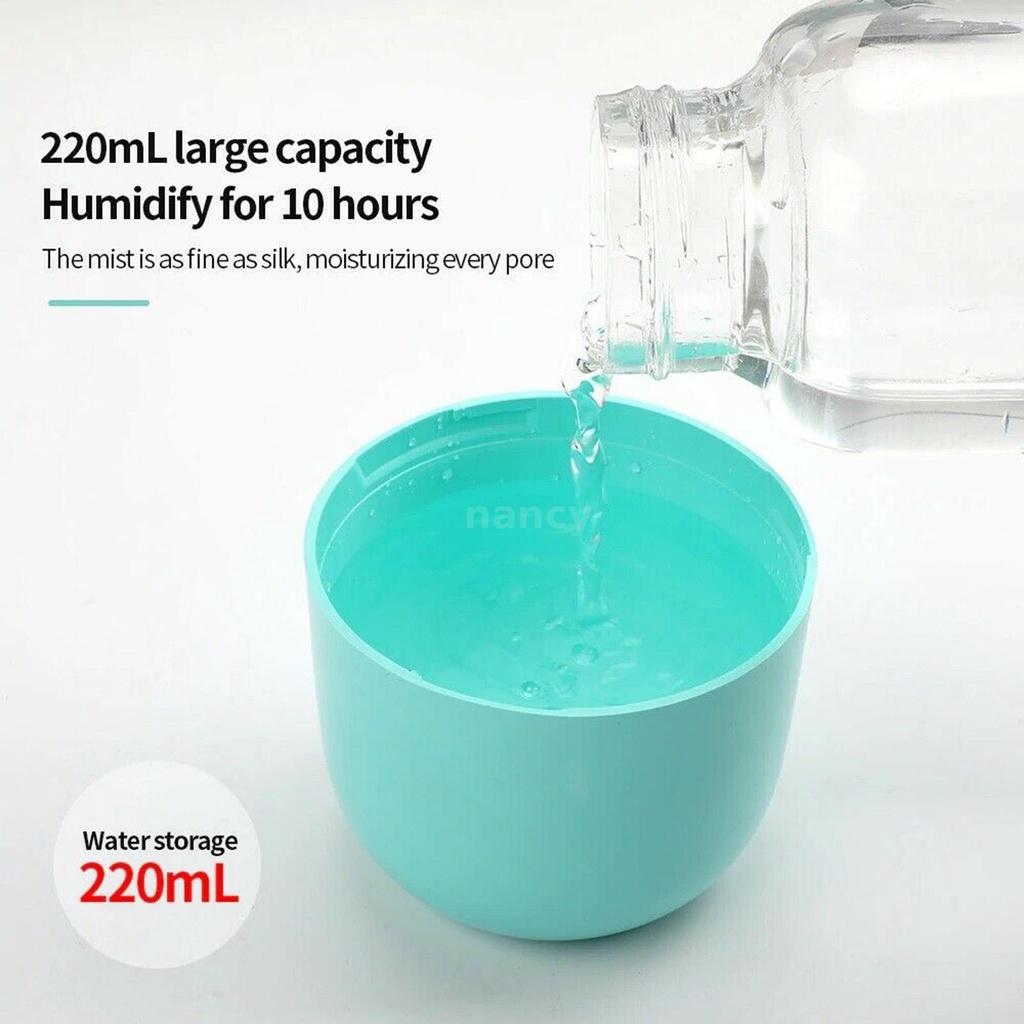 Máy Phun Sương Tạo Độ Ẩm 200ml Tích Hợp Đèn Led 7 Màu Với 2 Chế Độ Điều Chỉnh Độ Sáng