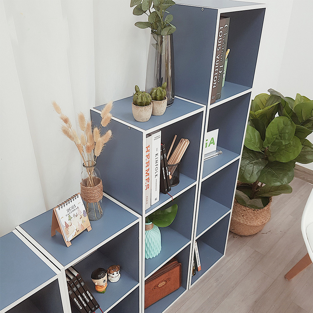 Kệ Sách Tổ Ong GAPI Blue Trang Trí Không Gian Kết Hợp Lưu Trữ Chất Liệu Gỗ MDF Phủ Melamin - GP100