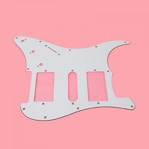 Guitar Pickguard 11 Hole HSH White for Strat